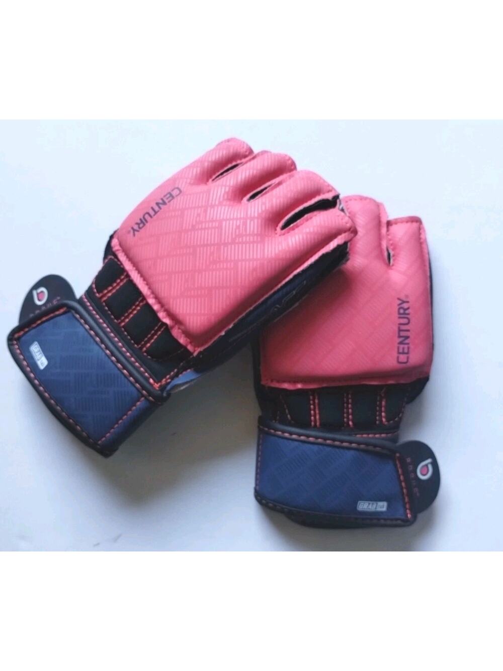 Century NEW Womens Grip Bar Bag Training Gloves Pink / Navy Blue M/L